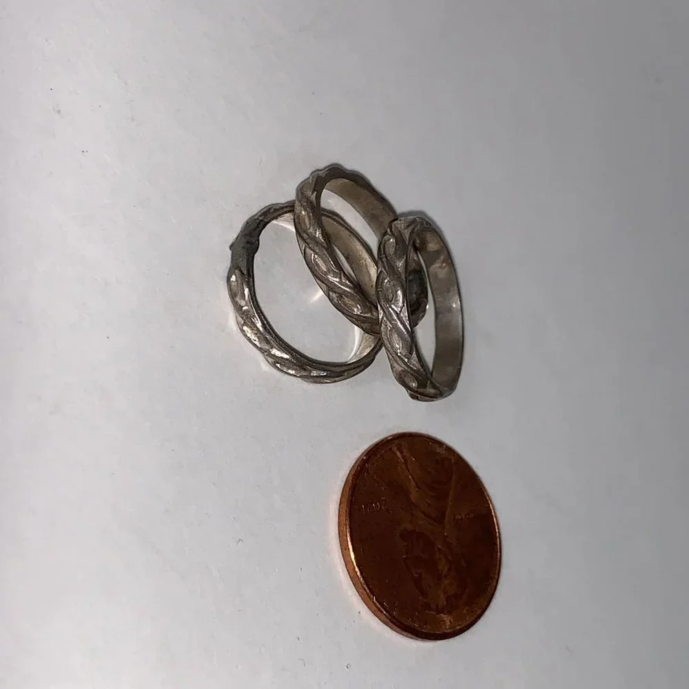 3.1mm Sterling Silver Celtic Ring, Size 3 1/4